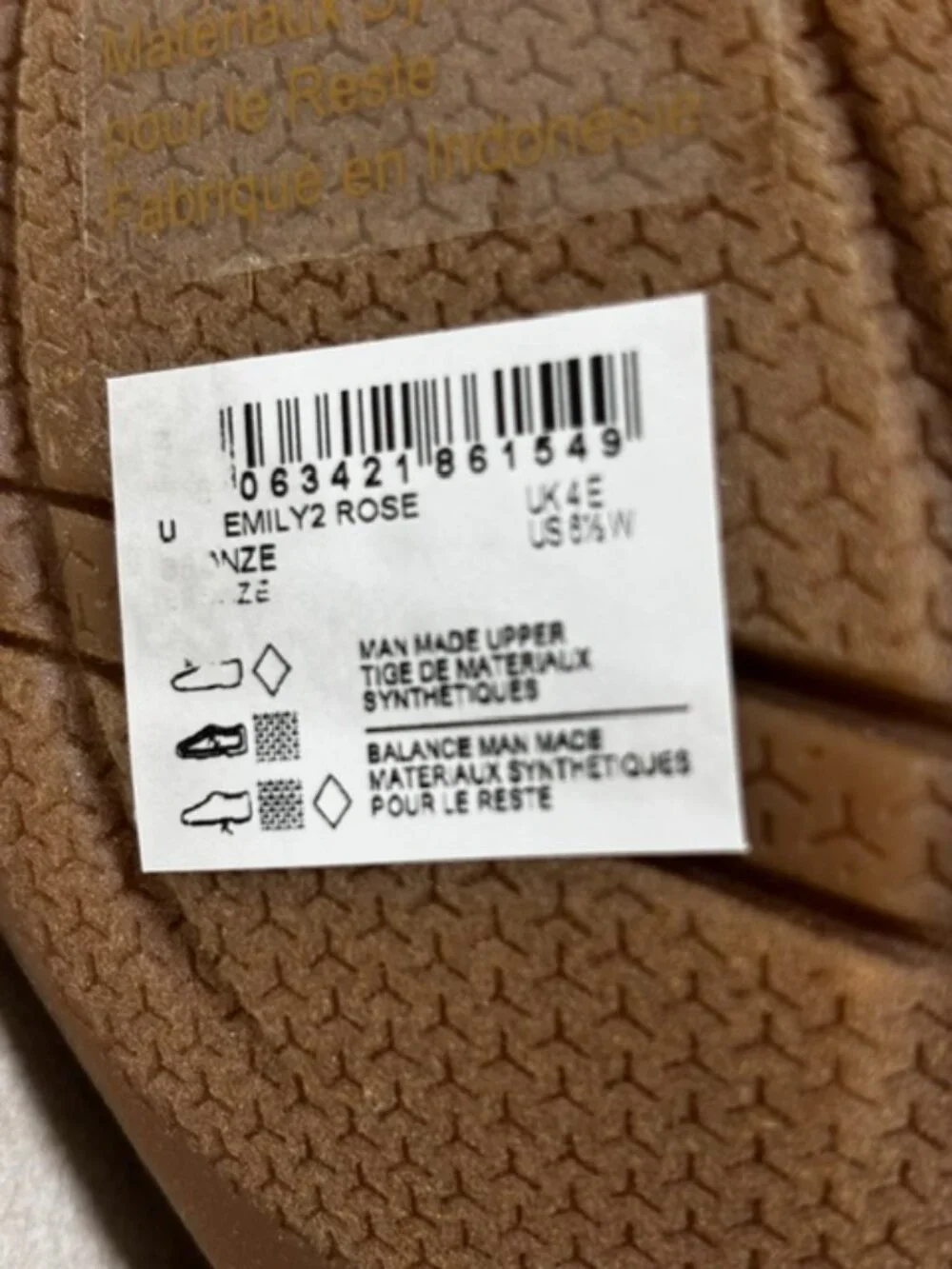 Clarks Emily2 Rose Shoes Womens Size 6.5 Wide Bronze Strappy Block Heel Sandals